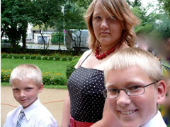 Nicole, Jeffrey und Steven